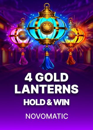 4 Gold Lanterns Hold and Win